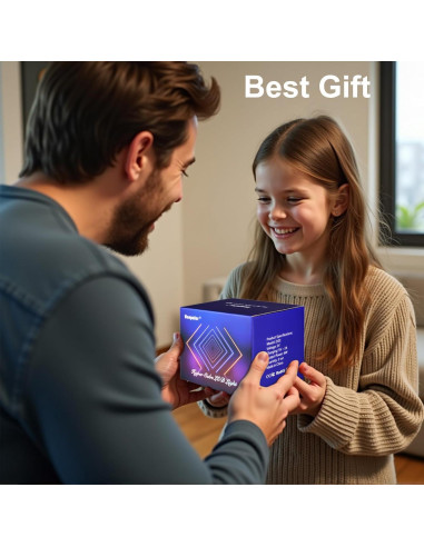 Luz LED Cubo Hiperinfinito Heepulor 15x15 cm Multicolor