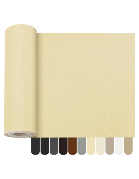 Parche de Reparación de Cuero OcePor 43x229 cm Amarillo Beige