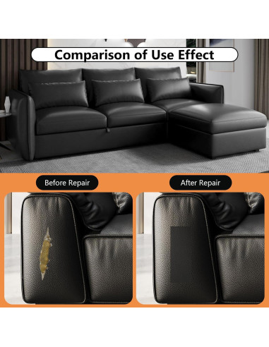 Parche de Reparación de Cuero OcePor 43x229 cm Amarillo Beige