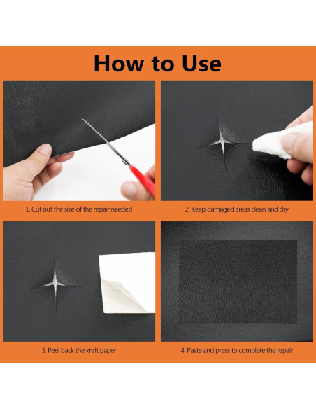 Parche de Reparación de Cuero OcePor 43x229 cm Amarillo Beige