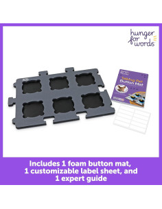 Alfombrilla de Botones para Mascotas Hambre por Palabras - 1pc 2