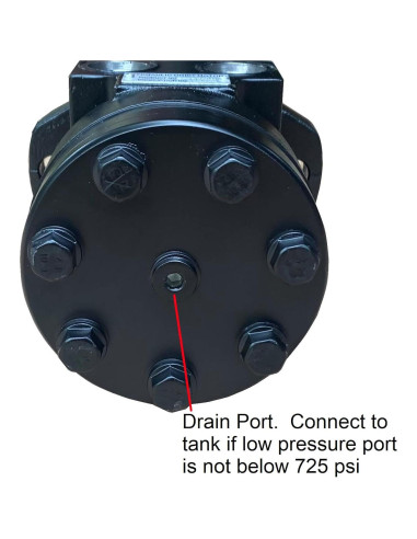 Motor Hidráulico Orbital Fluidhaus 100cc 1575in-lbs 550rpm