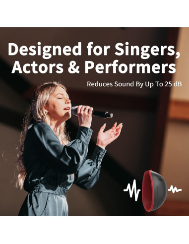 Atenuador Vocal Focusound FSV06 - Reducción 25dB, Silicona