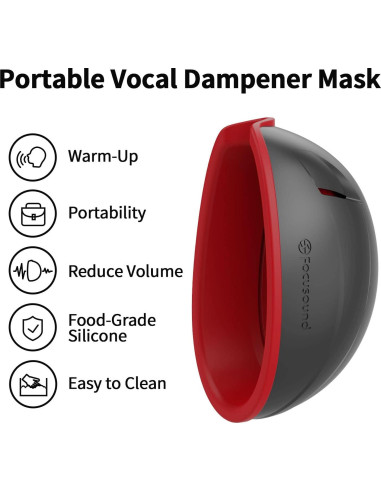 Atenuador Vocal Focusound FSV06 - Reducción 25dB, Silicona