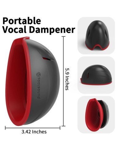 Atenuador Vocal Focusound FSV06 - Reducción 25dB, Silicona