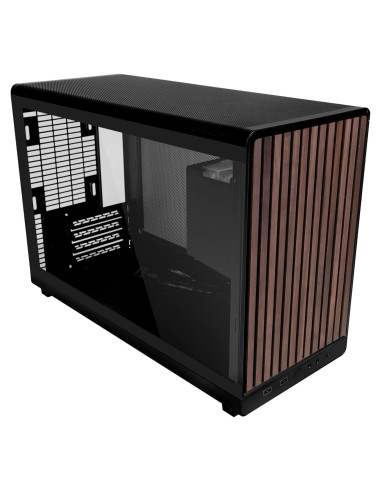 Chasis Micro Lian Li A3 - Panel Madera y Vidrio Templado - Soporta AIO 360mm