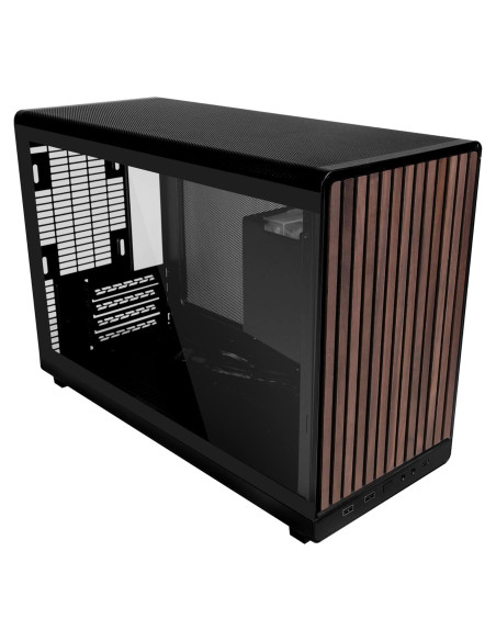 Chasis Micro Lian Li A3 - Panel Madera y Vidrio Templado - Soporta AIO 360mm