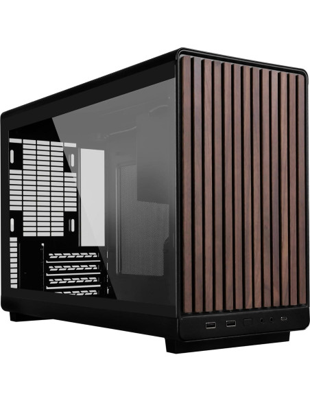 Chasis Micro Lian Li A3 - Panel Madera y Vidrio Templado - Soporta AIO 360mm