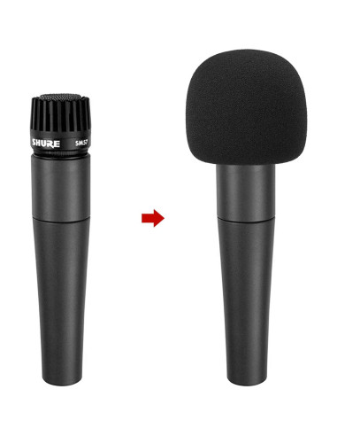Cubierta de espuma para micrófono Shure SM57 - 2 PCS