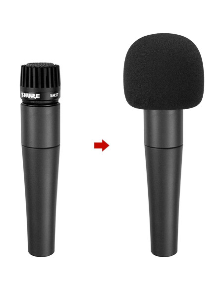 Cubierta de espuma para micrófono Shure SM57 - 2 PCS