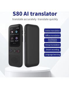 Traductor de Idiomas WQV S80 Bidireccional 138 Idiomas 2