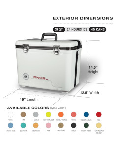 Enfriador Engel UC30 30qt A Prueba de Fugas Azul 2