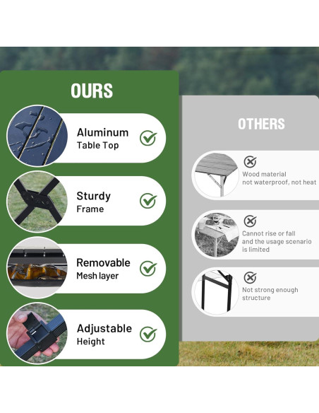 Mesa de Camping Plegable TIMBER RIDGE 109x71 cm 6 Personas Mesa de Camping Plegable TIMBER RIDGE 109x71 cm 6 Personas