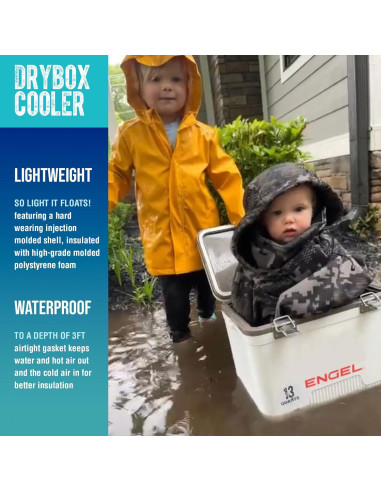 Enfriador Engel UC30 30qt A Prueba de Fugas Azul