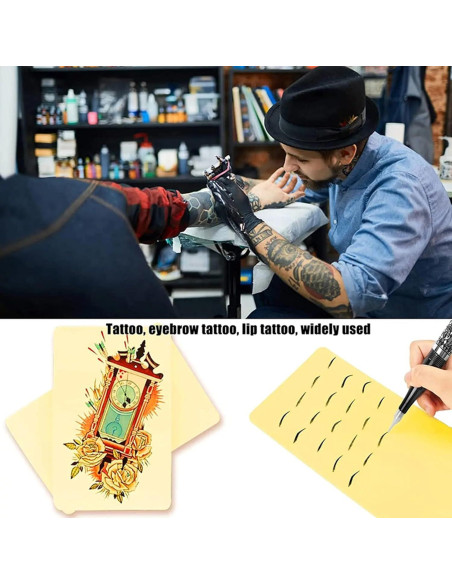 Piel Falsa de Tatuaje Yuelong 3PCS 20x30cm Silicona Doble Cara