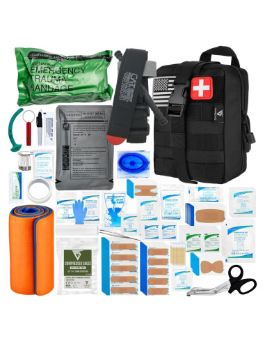 Kit de Primeros Auxilios Avanzado CareTac 175 Piezas - IFAK Táctico