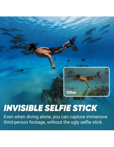 Cámara de acción 360 Insta360 X4 Bundle 8K a prueba de agua