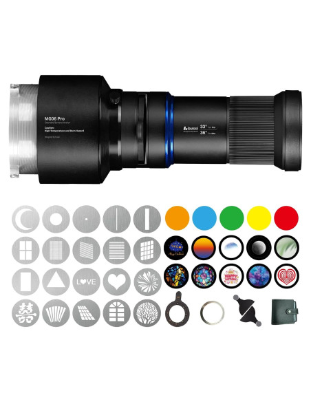 Snoot Óptico Bussi MG06 Pro con Montura Bowens Extendida