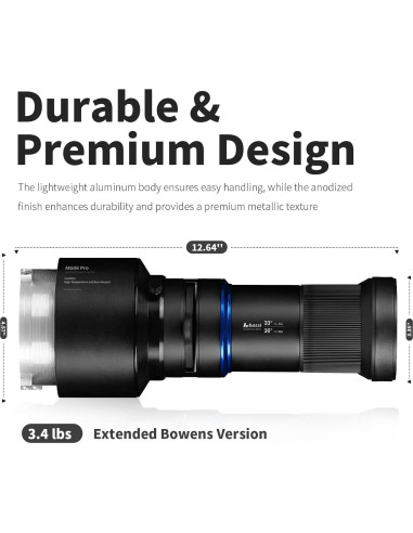 Snoot Óptico Bussi MG06 Pro con Montura Bowens Extendida