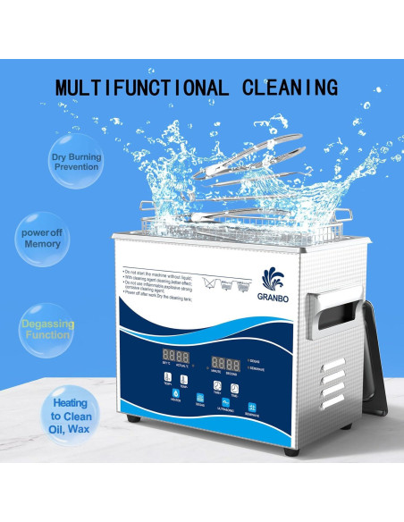Limpiadora Ultrasónica 3.2L Granbo 120W con Calentador