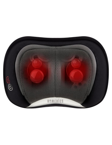 Masajeador Shiatsu 3D HoMedics con Calor, Portátil Negro