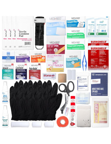 Kit de Primeros Auxilios MFASCO ANSI 2021 - Grande, Metálico