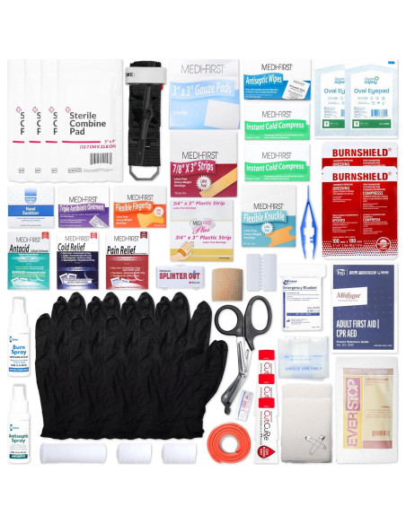 Kit de Primeros Auxilios MFASCO ANSI 2021 - Grande, Metálico