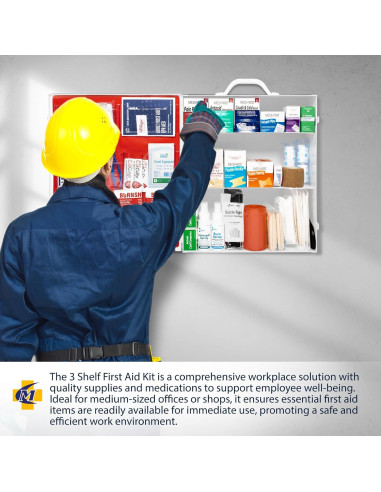 Kit de Primeros Auxilios MFASCO ANSI 2021 - Grande, Metálico
