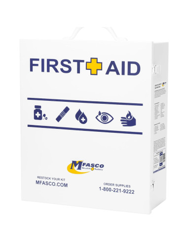 Kit de Primeros Auxilios MFASCO ANSI 2021 - Grande, Metálico