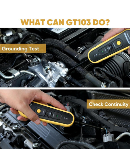 Probador de Circuito Eléctrico GODIAG GT103 PRO 6V-30V