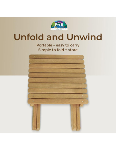 Mesa Plegable de Madera Byer of Maine Pangean 56x51 cm