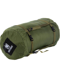 Saco de dormir OneTigris 25L con bolsa de compresión verde OD 2