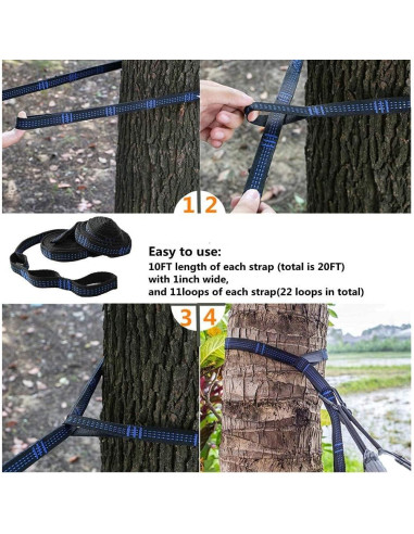 Hamaca de Camping Ovyuzhen con Toldo Impermeable y Red Antimosquitos