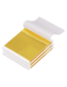 Hojas de Oro Gwybkq 300 Unidades 14x14 cm para Manualidades