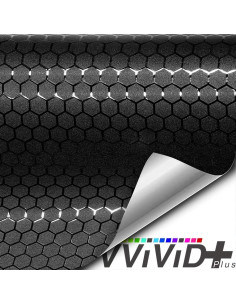 Vinilo Envoltura Vehículos VViViD Honeycomb Negro Mate 30.48x152.4cm 2