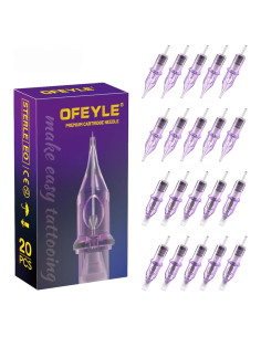 Agujas de Tatuaje en Cartucho YILONG 20 Pcs Mixtas 3RL 5RL 7RM 9RM