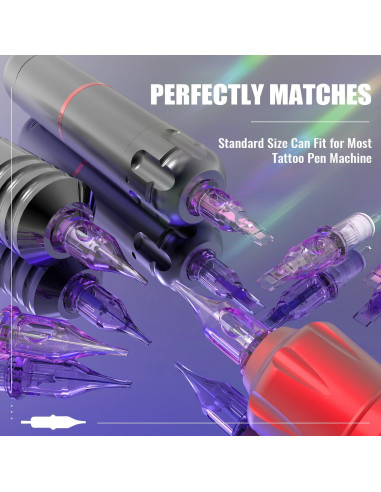 Agujas de Tatuaje en Cartucho YILONG 20 Pcs Mixtas 3RL 5RL 7RM 9RM