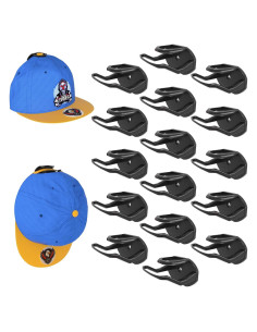 Ganchos Adhesivos para Sombreros Niunuerga 16 Paquete Negro