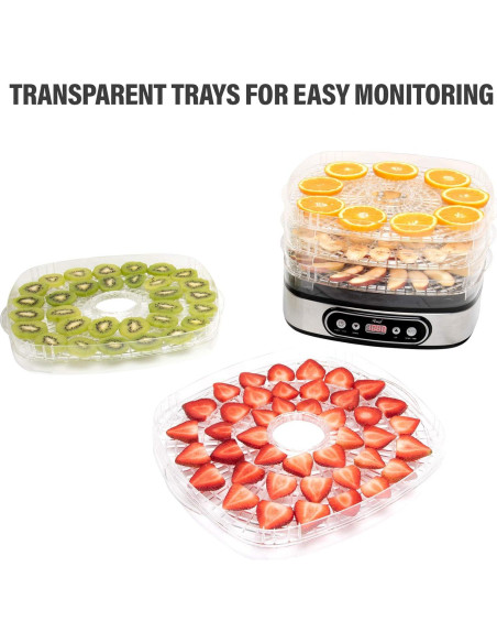 Deshidratador de Alimentos Rosewill RHFD-19001, 5 Bandejas, 350W Deshidratador de Alimentos Rosewill RHFD-19001, 5 Bandejas, 350W