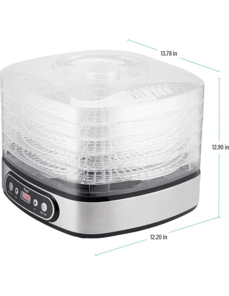Deshidratador de Alimentos Rosewill RHFD-19001, 5 Bandejas, 350W Deshidratador de Alimentos Rosewill RHFD-19001, 5 Bandejas, 350W