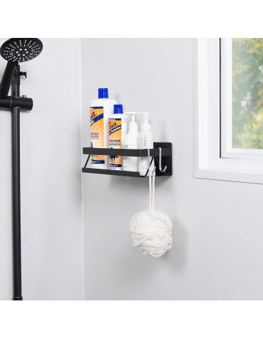 Estante Flotante de Especias Yoniccal Negro Acero Inoxidable 10 kg