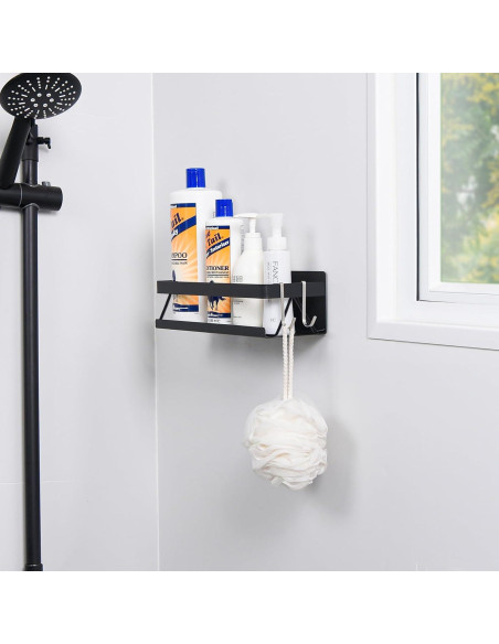 Estante Flotante de Especias Yoniccal Negro Acero Inoxidable 10 kg