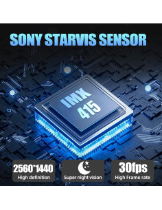 Cámara de Espejo Dash 3 Canales Aprilboy 12" 3K WiFi 2