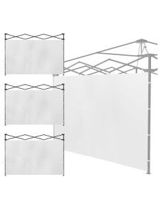 Paredes Laterales Carpa Pop Up Morngardo 3 Piezas 3x3m UV