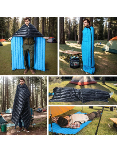 Saco de dormir doble Tuphen TP-YRSD XL 189.9x72 cm impermeable