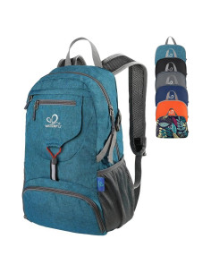 Mochila Plegable WATERFLY 20L Nylon Ultra Ligera Azul Teal