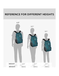 Mochila Plegable WATERFLY 20L Nylon Ultra Ligera Azul Teal 2