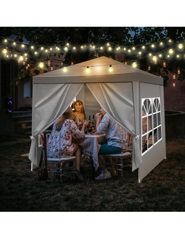 Carpa de Fiesta Impermeable Outvita 2m x 2m con Paredes