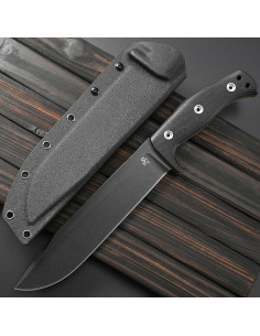 Cuchillo Fijo Sitivien ST12 Plus Acero Sleipner 20.8 cm Negro 2