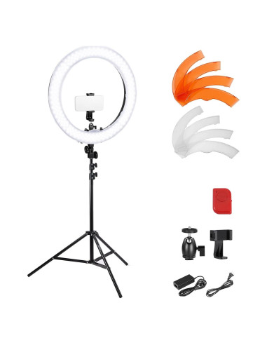 Luz de Anillo LED NEEWER RL-18 58W 5600K 45cm con Soporte